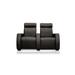 Bass Executive Home Theater Row Seating (Row of 3) Microfiber/Microsuede in Red | 42 H x 94 W x 36 D in | Wayfair