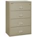 FireKing Fireproof 4-Drawer Vertical Filing Cabinet Metal/Steel in Gray | 52.75 H x 37.5 W x 22.125 D in | Wayfair 4-3822-C (pewter) (w/ E-Lock)