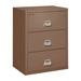 FireKing Fireproof 3-Drawer Lateral Filing Cabinet Metal/Steel in Brown | 40.25 H x 37.5 W x 22.125 D in | Wayfair 3-3822-C (tan) (w/ E-Lock)