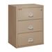 FireKing Fireproof 3-Drawer Lateral Filing Cabinet Metal/Steel in Brown | 40.25 H x 37.5 W x 22.125 D in | Wayfair 3-3822-C (taupe) (w/ E-Lock)