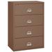 FireKing Fireproof 4-Drawer Vertical Filing Cabinet Metal/Steel in Brown | 52.75 H x 37.5 W x 22.125 D in | Wayfair 4-3822-C (tan)