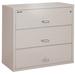 FireKing 3-Drawer Lateral File Cabinet Metal/Steel in Gray | 40.25 H x 44.5 W x 22.125 D in | Wayfair 3-4422-C (platinum) (w/ E-Lock)