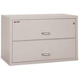 FireKing Fireproof 2-Drawer Lateral Filing Cabinet Metal/Steel in Gray | 27.75 H x 44.5 W x 22.125 D in | Wayfair