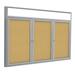 Ghent Enclosed Cabinet Bulletin Board Cork/Metal in White | 48 H x 2.25 D in | Wayfair PAK9