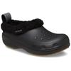 Clog CROCS "Classic Lined Clog Shorty", Herren, Gr. 41, schwarz, Croslite, casual, Schuhe, Regenschuh, Outdoorschuh, Hausschuh mit Warmfutter