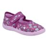 Hausschuh RICHTER "Mia WMS: Mittel", Kinder, Gr. 26, rosa, Baumwolle, geblümt, casual, Schuhe, Kindergartenschuhe mit WMS, Größenschablone zum Download