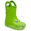 Gummistiefel CROCS "Handle It Rain Duke K", Kinder, Gr. 25, grün, Croslite, animal-print, casual, Schuhe, Regenstiefel, Matschstiefel mit Dino Drachen Motiv