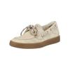 Bootsschuh PAUL GREEN "Paul Green Halbschuhe Veloursleder", Damen, Gr. 43, beige, Veloursleder, casual, Schuhe