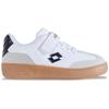 Sneaker LOTTO, Kinder, Gr. 26, schwarz-weiß (weiß, schwarz), Synthetik, mehrfarbig, sportlich, Schuhe, - in kinderfußgerechter Passform