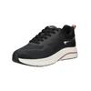 Sneaker TAMARIS "Tamaris Sneaker Lederimitat/Textil", Damen, Gr. 37, schwarz, Lederimitat, Textil, casual, Schuhe