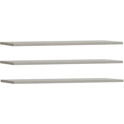 Einlegeboden FORTE, textilstruktur grau, B:97,8cm H:42cm T:2,2cm, Spanplatte, Einlegeböden, Einlegeböden 2,2 cm Stärke, optional bestellbar, 3er Set Image