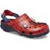 Clog CROCS "Spider Man All Terrain Clog K", Kinder, Gr. 36, blau (navy, rot), Croslite, kontrastfarbene Details, casual, Schuhe, Sommerschuh, Sandale, Kinderschuh mit Spider-Man Motiv