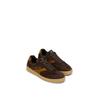 Sneaker MARC O'POLO "COURT", Damen, Gr. 37, dunkelbraun, karamell, Veloursleder, sportlich, Schuhe, Retro-Sneaker, Schnürschuh, Halbschuh mit herausnehmbarer Innensohle