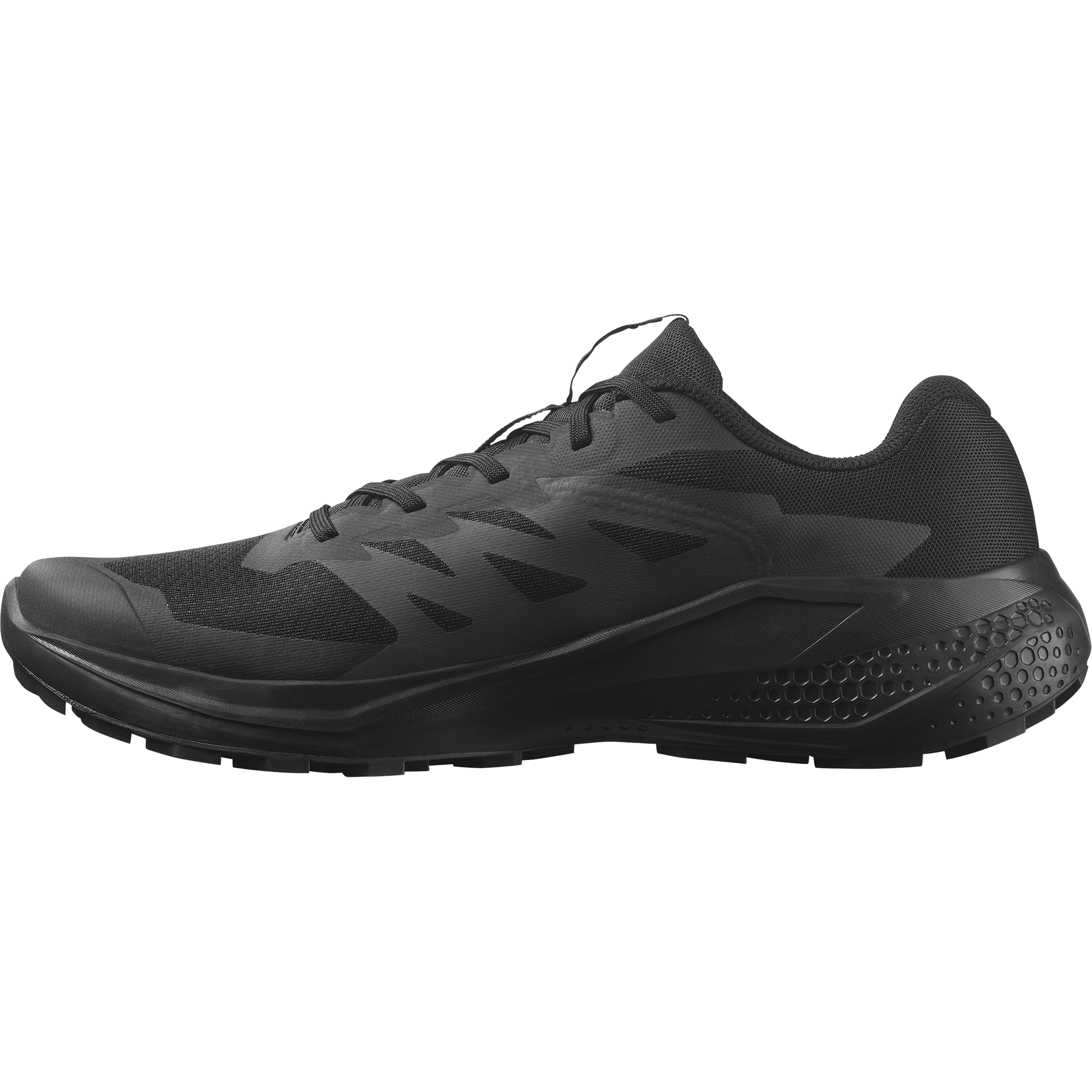 Laufschuh SALOMON "ALPHAGLIDE", Herren, Gr. 46, schwarz (schwarz, asphalt, schwarz), Synthetik, Textil, Schuhe Laufschuh