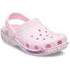 Clog CROCS "Classic Star Sparkle Clog K", Kinder, Gr. 33, rosa, Croslite, Glitzer, casual, Schuhe, Freizeitschuh, Sandale mit coolem Motiv