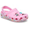 Clog CROCS "Mickey Friends Minnie Classic Clog K", Kinder, Gr. 33, rosa, Croslite, casual, Schuhe, Hausschuh mit buntem Motiv
