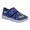 Hausschuh RICHTER "Mailo WMS: Mittel", Kinder, Gr. 33, blau, Baumwolle, kontrastfarbene Details, casual, Schuhe, Klettschuh mit WMS, Größenschablone zum Download