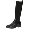 Stiefel CAPRICE "Caprice Stiefel Leder/Textil", Damen, Gr. 37,5, schwarz, Leder, Textil, casual, Schuhe