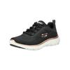 Sneaker SKECHERS "Skechers Sneaker Textil", Damen, Gr. 38, schwarz, Textil, casual, Schuhe