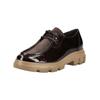Schnürschuh PAUL GREEN "Paul Green Halbschuhe Leder", Damen, Gr. 38,5, moro, Leder, casual, Schuhe