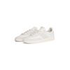 Sneaker TOMMY JEANS "THE GREENWICH EDGE LEATHER", Herren, Gr. 42, grau (weiß, hellgrau), Leder, Textil, sportlich, Schuhe, Freizeitschuh, Halbschuh, Schnürschuh mit Ziernähten geschmückt