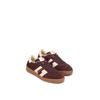 Sneaker MARC O'POLO "COURT W", Damen, Gr. 38, lila (aubergine, creme), Veloursleder, unifarben mit Farbeinsatz, sportlich, Schuhe, Retro-Sneaker, Halbschuh, Schnürschuh mit Memory Foam