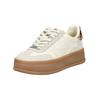 Plateausneaker STEVE MADDEN "STEVE MADDEN Sneaker Leder", Damen, Gr. 40, weiß, Leder, casual, Schuhe