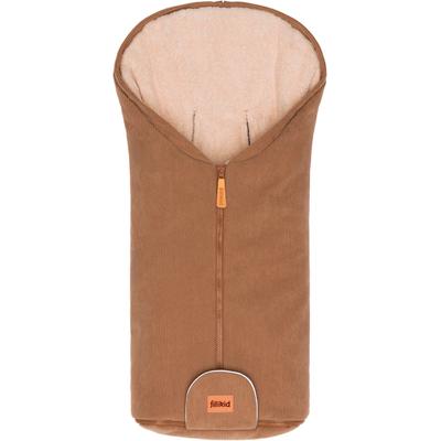 Fußsack FILLIKID "Nevis Cord, Winterfußsack Gr. 0", Baby, grau (taupe), Polyester, Fußsäcke, für Autositze Gr. 0 und Kinderwagen