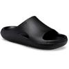 Pantolette CROCS "Mellow Recovery Slide", Herren, Gr. 41, schwarz, Croslite, unifarben, casual, Schuhe, Badeschuh, Pool Slide, Sommerschuh mit Fußbett
