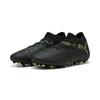 Fußballschuh PUMA "FUTURE 8 MATCH MG Fußballschuhe Erwachsene", Gr. 40.5, schwarz fizzy light grün terrain gelb, Obermaterial: Synthetik, Textil; Futter: Synthetik, Textil; Innensohle: Textil; Laufsohle: Synthetik, Schuhe