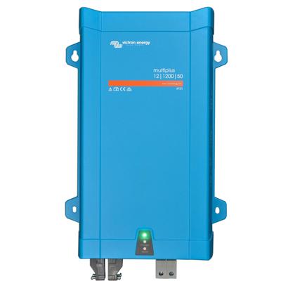 Wechselrichter VICTRON ENERGY "»Inverter / Charger Victron MultiPlus 12/1200/50-16 230V VE.Bus«", blau, B:25cm H:10cm L:40,6cm, Aluminium, Wandler, 1200 W, 12 VDC