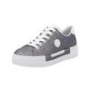 Plateausneaker RIEKER "Rieker Sneaker Synthetik", Damen, Gr. 40, weiß (silber, weiß), Synthetik, casual, Schuhe