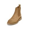 Chelseaboots MARC O'POLO "aus weichem Veloursleder", Damen, Gr. 40, braun (mid braun), Obermaterial: 100% Leder (Rind), unifarben, Schuhe