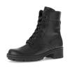Schnürstiefelette GABOR, Damen, Gr. 39, schwarz, Kalbsleder, unifarben, klassisch, Schuhe, Blockabsatz, Schnürboots in Bequemweite G (= weit)