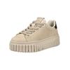 Plateausneaker TAMARIS "Tamaris Sneaker Veloursleder", Damen, Gr. 37, braun (antelope), Veloursleder, casual, Schuhe