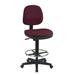 Office Star Products Mid-Back Drafting Chair Upholstered/Metal | 52 H x 21.25 W x 24.75 D in | Wayfair DC800-74