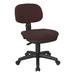 Office Star Products Task Chair Upholstered in Brown | 38 H x 20 W x 22 D in | Wayfair SC117-227