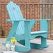 Uwharrie Chair Original Wood Rocking Adirondack Chair in Yellow | 45 H x 33 W x 38 D in | Wayfair 1012-072-Wash