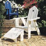 Uwharrie Chair Original Wood Adirondack Chair in Green | 45.5 H x 33 W x 36 D in | Wayfair 1011-025-Distressed