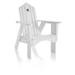 Uwharrie Chair Original Wood Adirondack Chair in Green | 45.5 H x 33 W x 36 D in | Wayfair 1011-025-Distressed