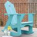 Uwharrie Chair Original Wood Rocking Adirondack Chair in Green | 45 H x 33 W x 38 D in | Wayfair 1012-022--Distressed