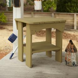 Uwharrie Chair Original Wood Outdoor Side Table Wood in Green | 24 H x 22.5 W x 22.5 D in | Wayfair 1040-025-Distressed