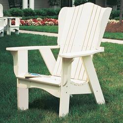 Uwharrie Chair Plantation Adirondack Chair in White | 47 H x 35 W x 36 D in | Wayfair 3011-071-Distressed