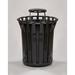 Witt Wydman Collection 36 Gallon Receptacle Stainless Steel in Black | 31.5 H x 28.5 W x 28.5 D in | Wayfair WC3600-RC-BK