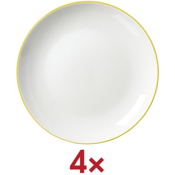 Ritzenhoff & Breker 4-tlg. Dessertteller-Set »Adela« 20,5 cm gelb, 20.5x2.5 cm