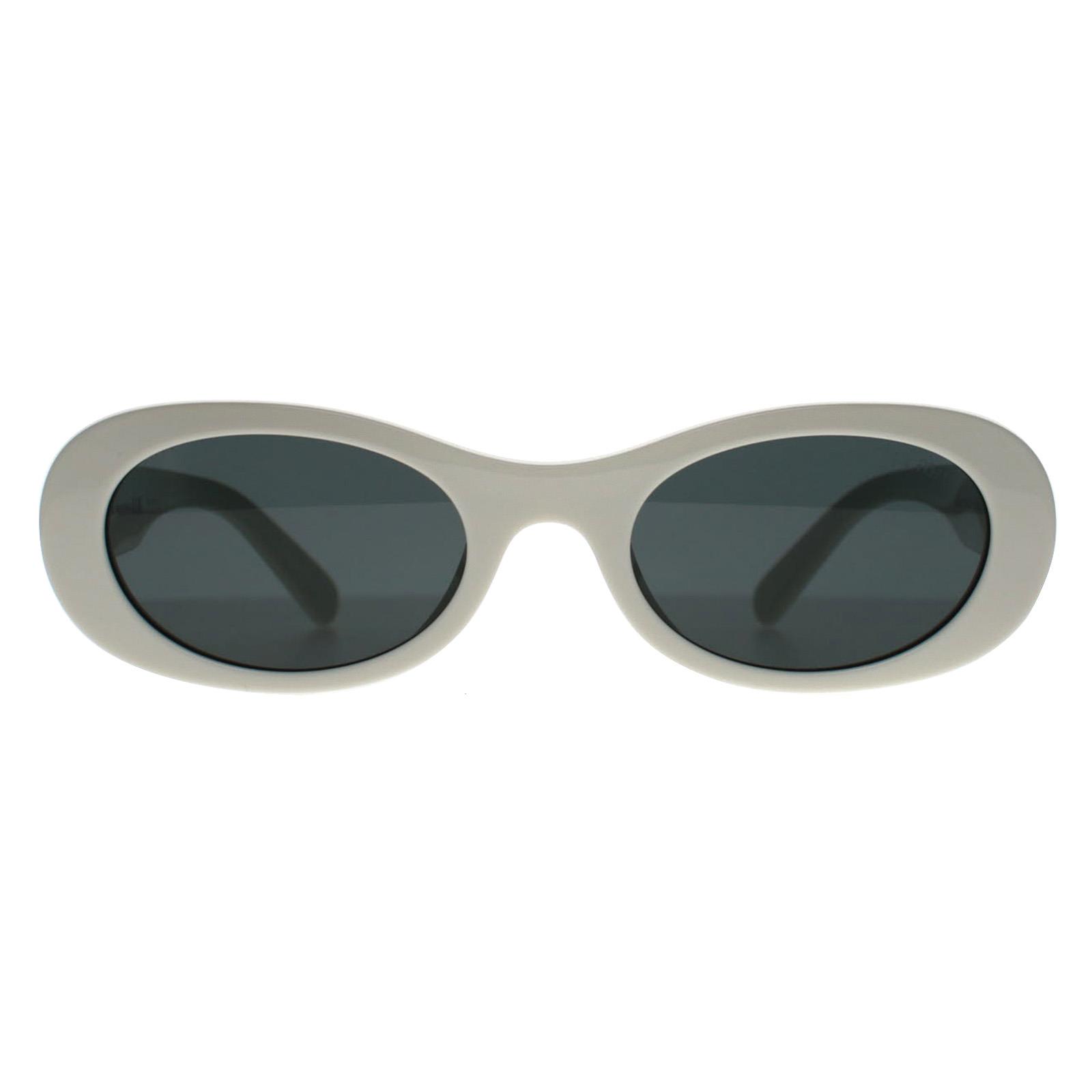 Miu Miu MU06ZS 1425S0 weiÃŸ elfenbein dunkelgrau Sonnenbrille Image