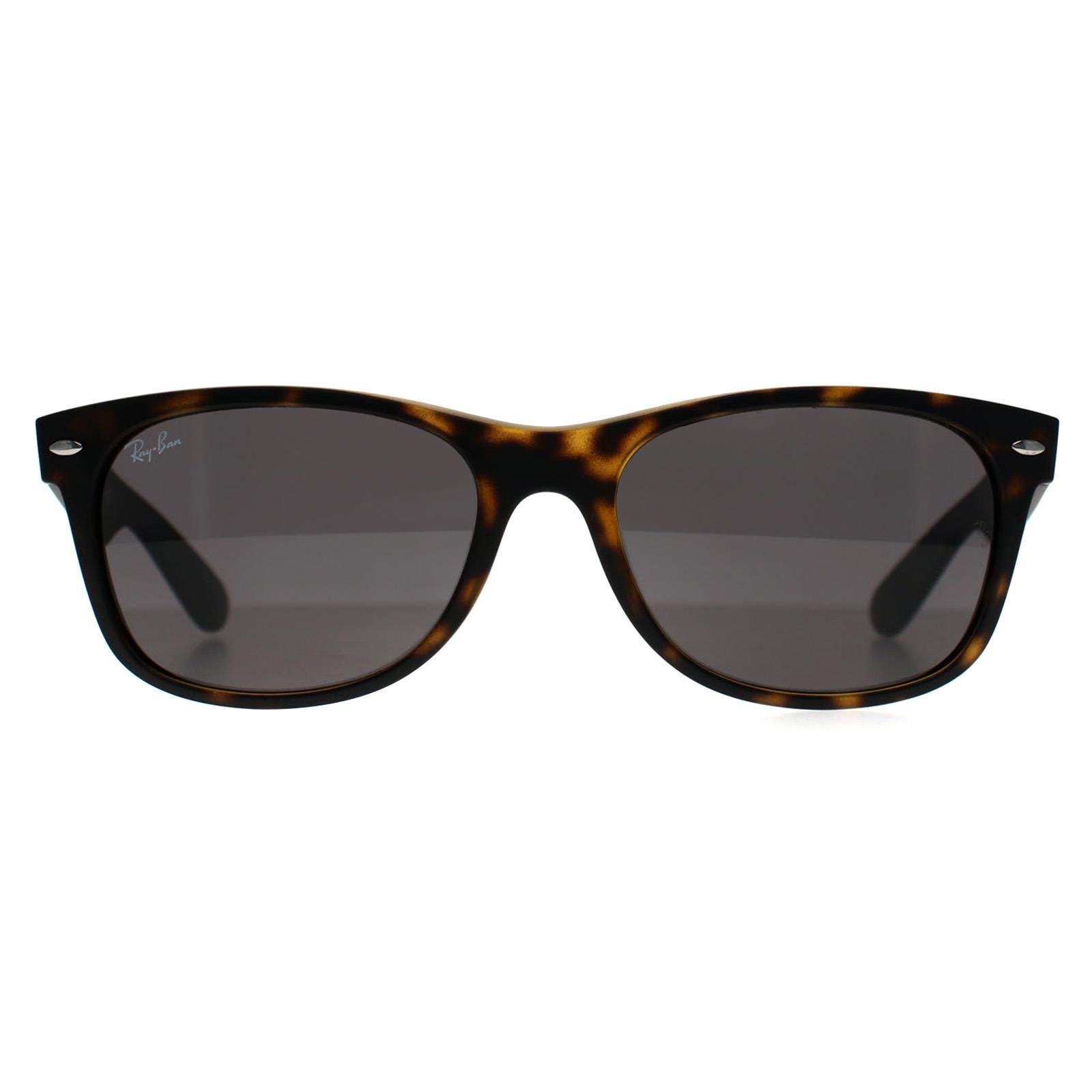 Ray-Ban New Wayfarer 2132 865/B1 matte havanna dunkelgrau Sonnenbrille Image