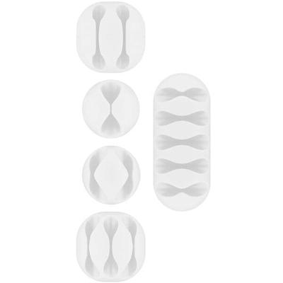 goobay 5er Set Kabelclips weiß Image