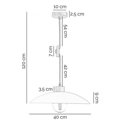 Glas Hängelampe OHANA ONLI, dimmbar, weiß / opal, für Wohn- / Esszimmer, Glas, Skandinavisch, Pendelleuchte Image