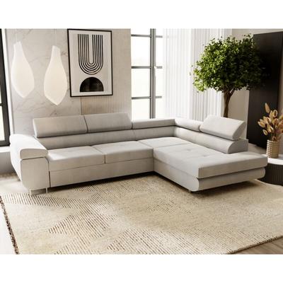 Ecksofa 275 cm Sorlo - Sofa mit Schlaffunktion - verstellbare Kopfstützen, Ecksofa mit Bettkasten, Image